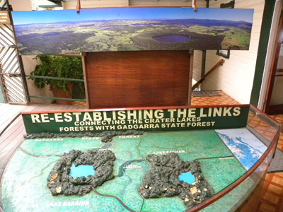 クレーターレイクス国立公園の模型