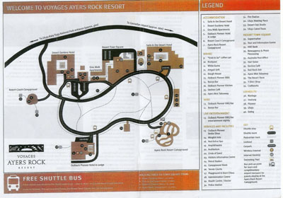 Yulara Ayers rock resort map
